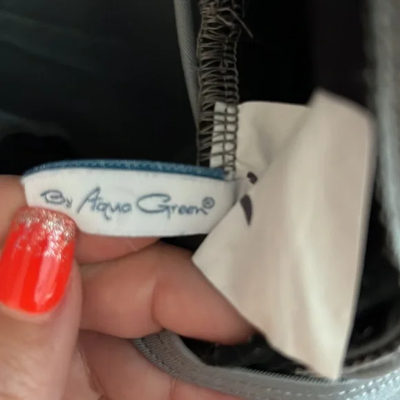 Two swim dresses. Blue is NWT, gray was barely used. Size 8 - Picture 3 of 9